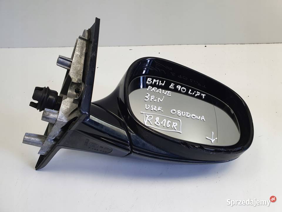 BMW E90 E91 lift 0812r LUSTERKO PRAWE 3 Pin osobowe Rudka