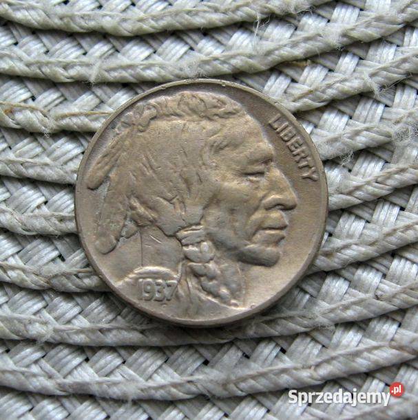 USA 5 Cent 1937r Bizon Kalisz sprzedam