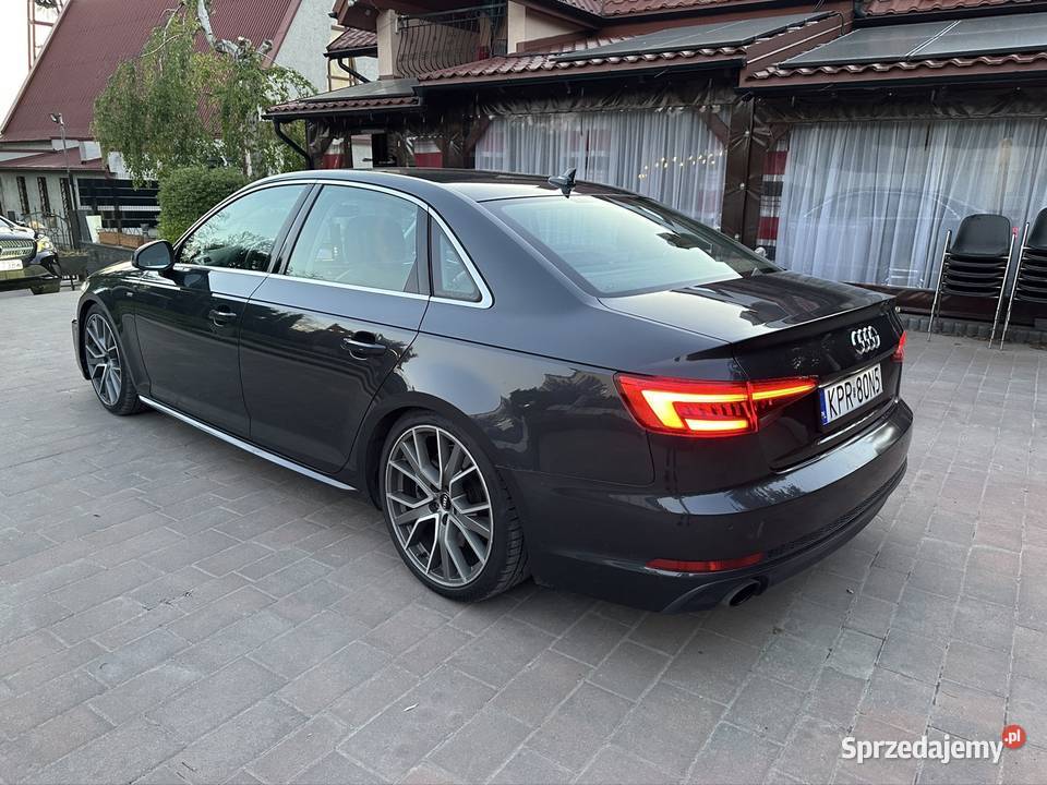 Audi A4 B9 S line 20 TFSI quattro 252 LEGENDARNY Rok produkcji 2017 Proszowice