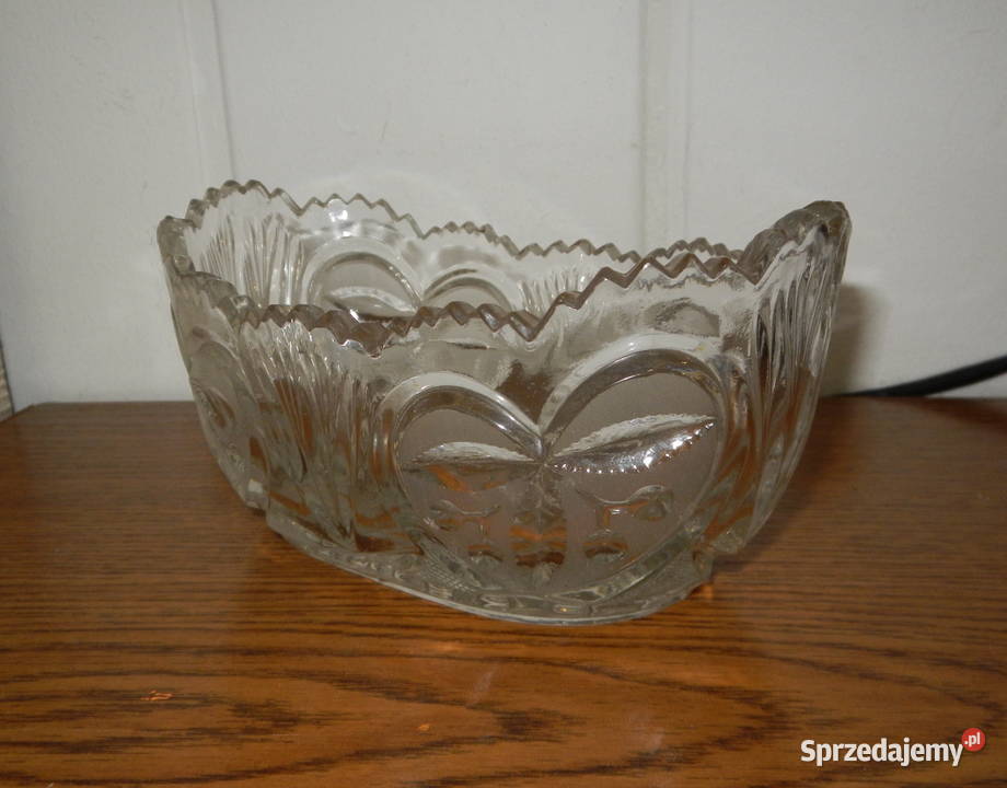 Mała kryształowa misa owocarka salaterka Leżajsk