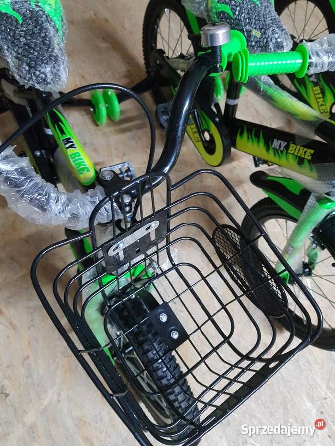 Rowerek my bike czarno zielony 16 4 lata wielkopolskie Głogowa sprzedam