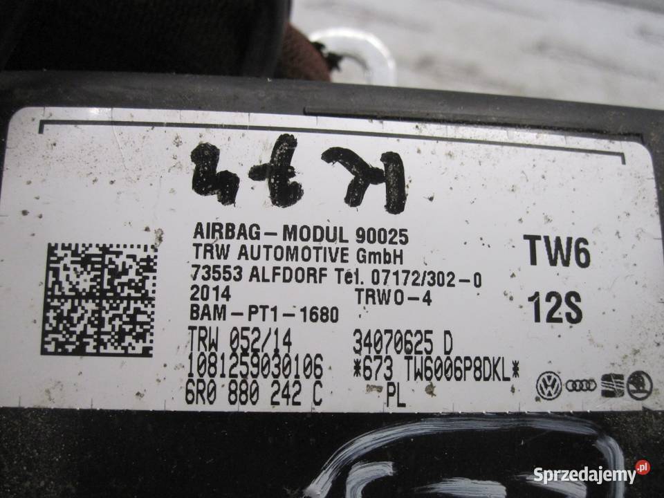 Seat Ibiza IV 14r Poduszka powietrzna fotela