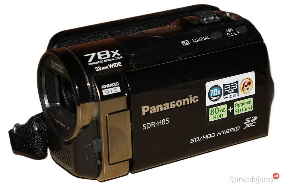 Kamera cyfrowa Panasonic SDR-H85EB-K SD HDD 80 GB ZESTAW XXL OKAZJA!!!