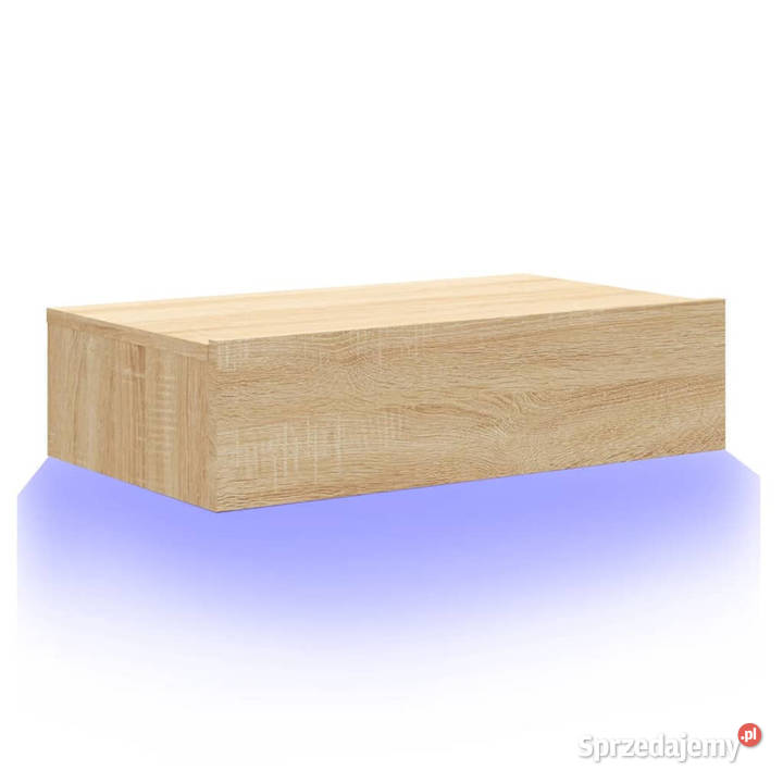 Szafka telewizyjna z LED dąb sonoma 60x35x155 Warszawa
