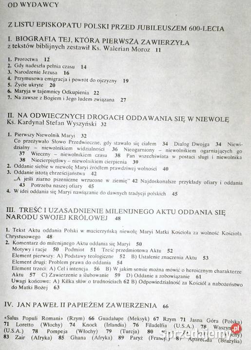 Jej zawierzył kościół i naród ks Walerian Moroz Chełm