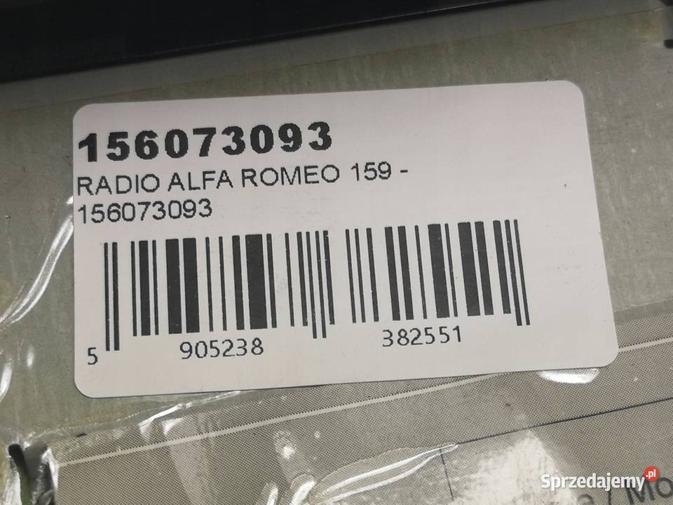 RADIO CD ALFA ROMEO 159 BRERA COUPE 20052011