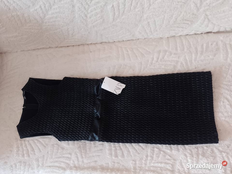 34XS ZARA Skórzana sukienka ołówkowa z Madrytu Kraków sprzedam