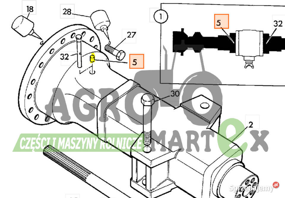 45013302 45013302 ZAŚLEPKA MOSTU JCB Wichrów