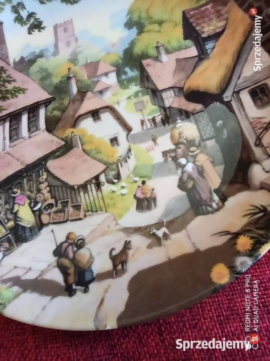 Bajkowy Talerz Coalport Wiejski sklep Talerze Gdańsk