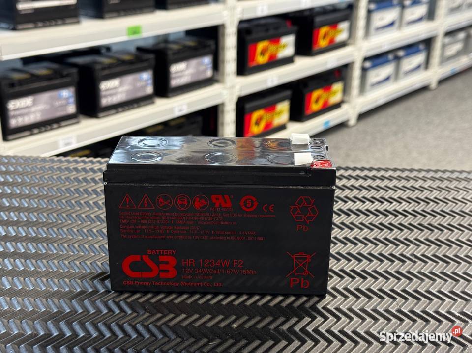 Akumulator CSB HR1234WF2 12V 9Ah Jasło