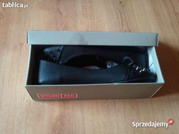 Balerinki CCC Nylon Red metka karton Bydgoszcz