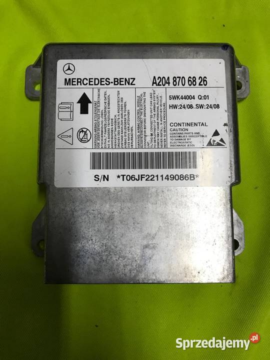 Moduł sterownik AIRBAG Mercedes W 204 pomorskie