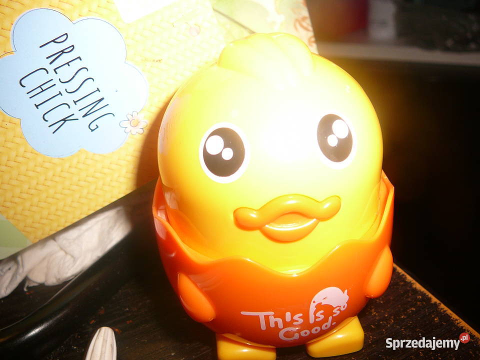 Mały kurczak jeżdżący PRESSING CHICK Nowy Wielkanoc Wrocław