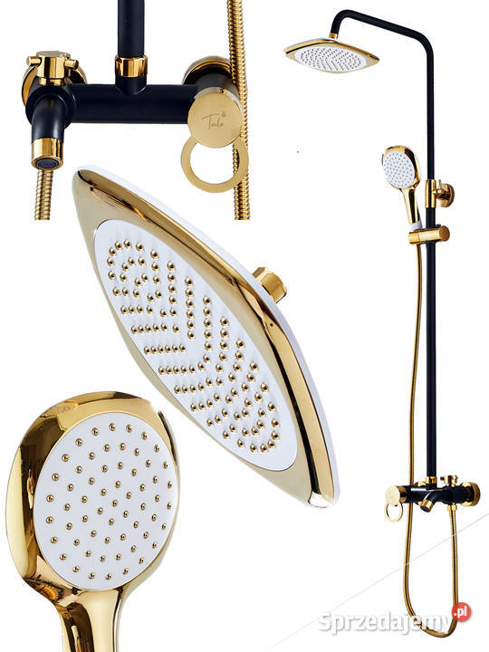 Deszczownica prysznic 15m wlewka bateria czarno Łódź sprzedam