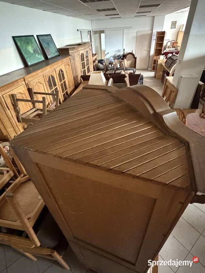 Witryna narożna debowa Zamość sprzedam