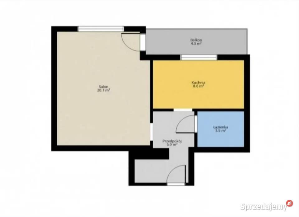 Duże M2 38m centrum bez prowizji z balkonem II p cegła Częstochowa