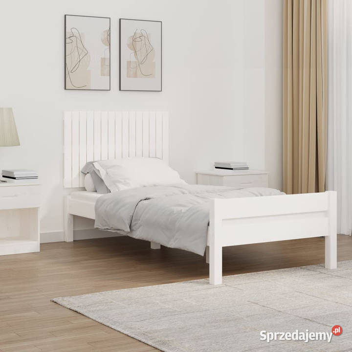 Wezgłowie łóżka białe 955x3x60 lite drewno mazowieckie Warszawa