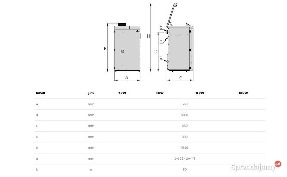 Kocioł Kotłospaw InPell ADAVANCED 7 kW