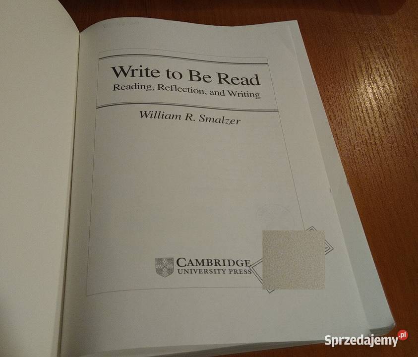 Write to be read reading reflection and writing Gdańsk