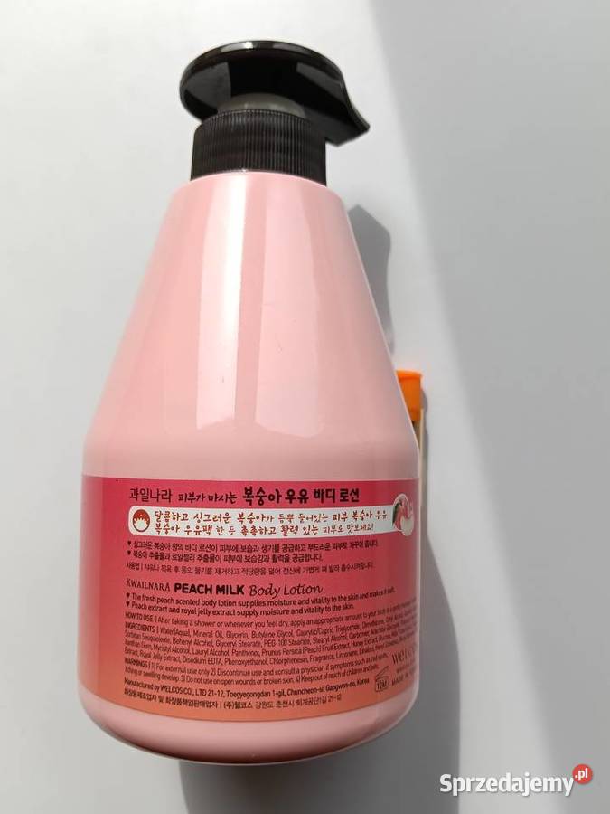 Kwailnara Peach Milk Body Lotion 560 g balsam do Unisex Kosmetyki
