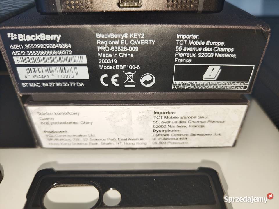 Telefon BBF1006 BlackBerry Key2 6GB128GB 4G LTE Warszawa