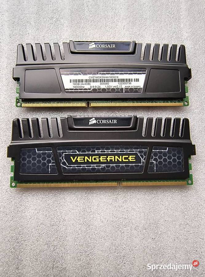 Pamięć RAM pc Corsair DDR3 4x4 16 GB 1600MHz z śląskie