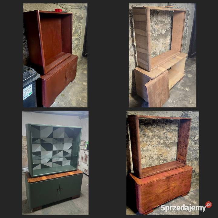 Witryna lata 60 te Odnowiona w stylu 43cm Chrzanów sprzedam