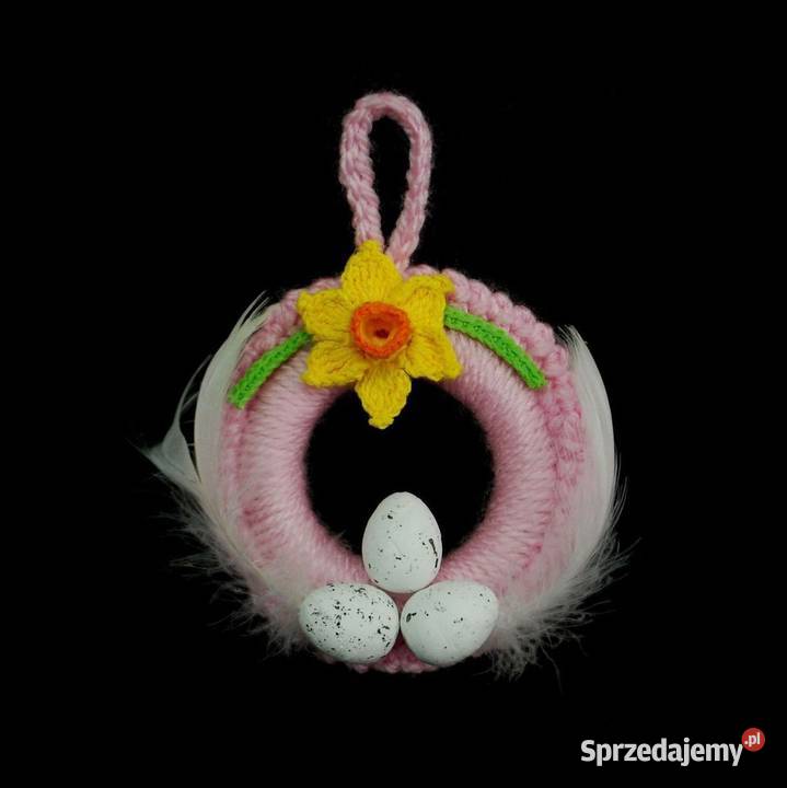 Zawieszka ozdoba wielkanocna szydełkowa 8 Z215 Wystrój okien