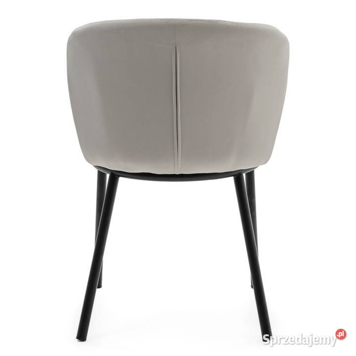 Jasnoszare Krzesło Tapicerowane Bari Wysyłka 24H Tarchały Małe
