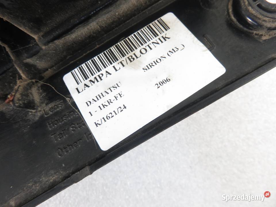 LAMPA LEWA TYLNA DAIHATSU SIRION małopolskie