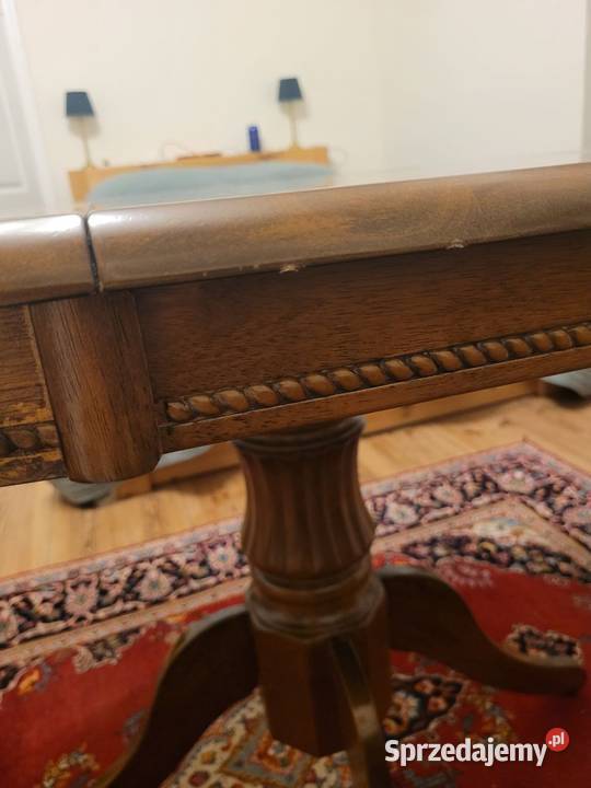 Stół Okrągły Rozkładany WILLIAM 90124 Ciemny wielkopolskie Gniezno