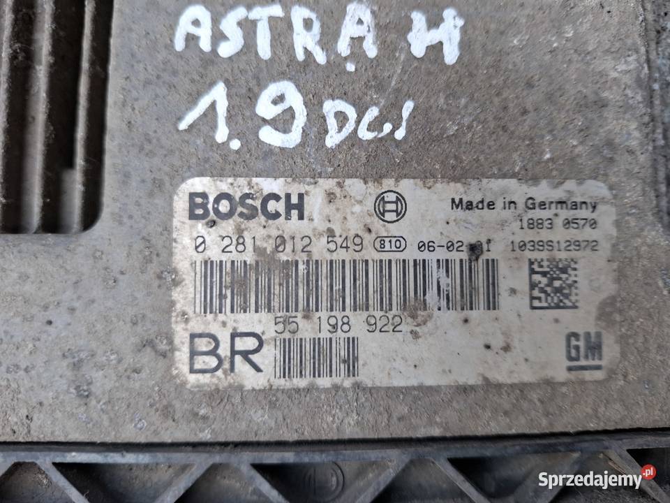 Komputer Sterownik Silnika Opel Astra H Wisznice