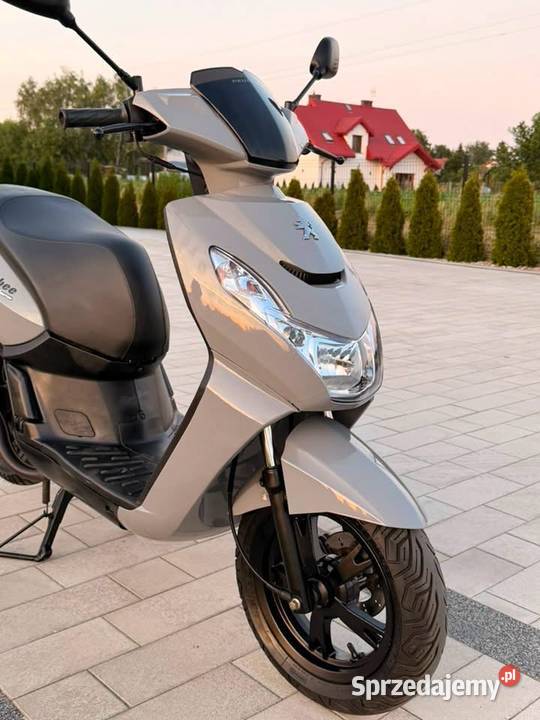 Skuter Peugeot Kisbee 2017r 50cc 2t BLACK 12300km mazowieckie Siedlce sprzedam