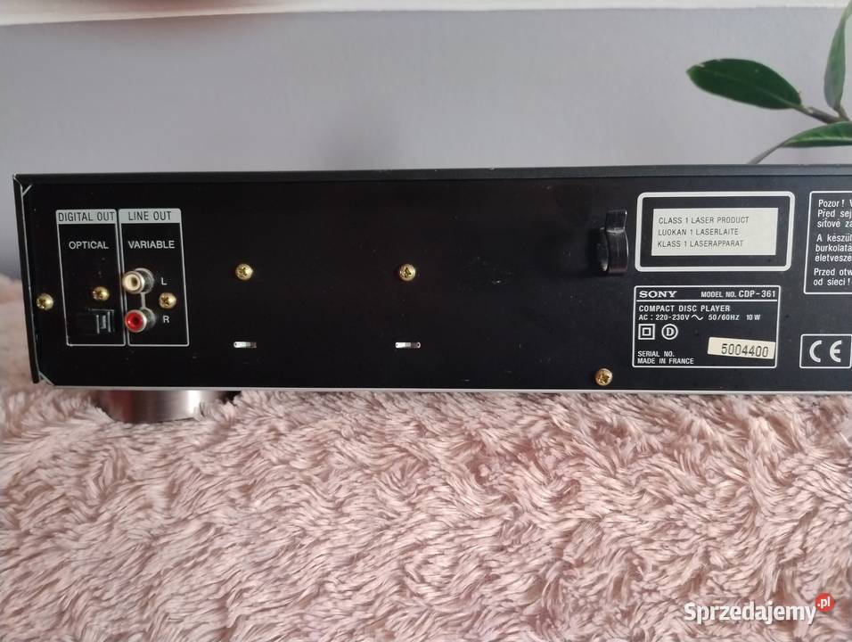 Odtwarzacz CD Sony cdp 361 Trzebuska