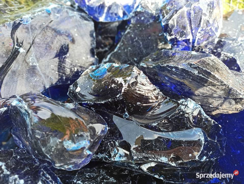 Szkło do ogrodu Bryły Szklane ozdobne Szkło śląskie
