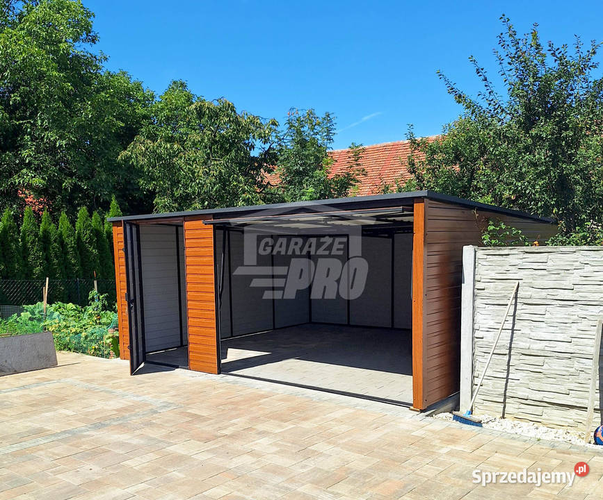Garaż blaszany 5x6m Brama uchylna drzwi Jelenia Góra