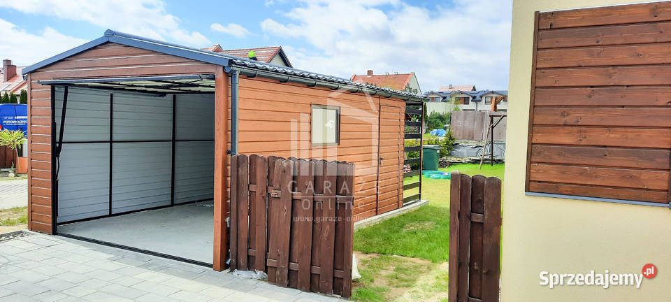 GARAŻ BLASZANY 3m x 5m dwuspad Brama okno drzwi Wrocław