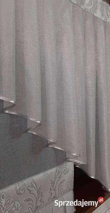 Firana panel srebrne kropeczki Mława