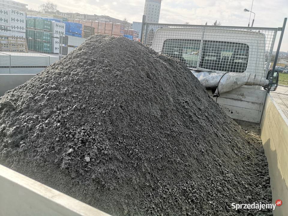 Zaprawa półsucha beton na wylewki mała wywrotka Zaprawy cementowe