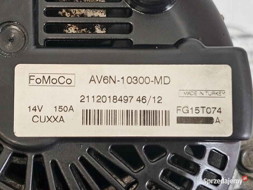 Ford C 20 TDCI UFDB 13r alternator AV6N10300MD