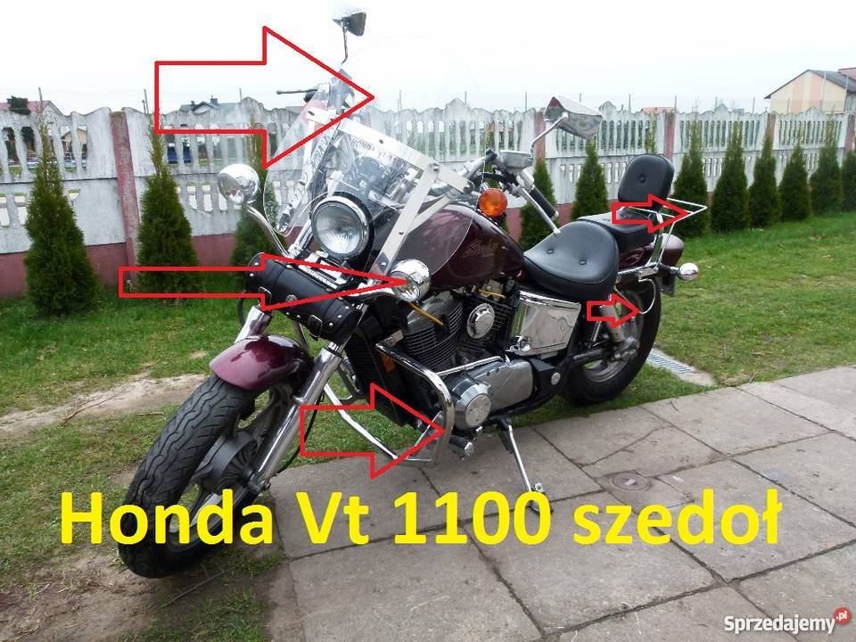 HONDA VT1100 C2 szyba gmole bagażnik Radomyśl Wielki