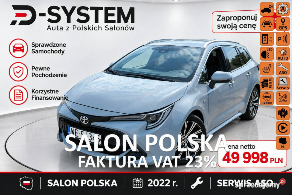 Toyota Corolla 22 Salon Polska 18 HYBRID 1wł z gniazdo SD Białystok