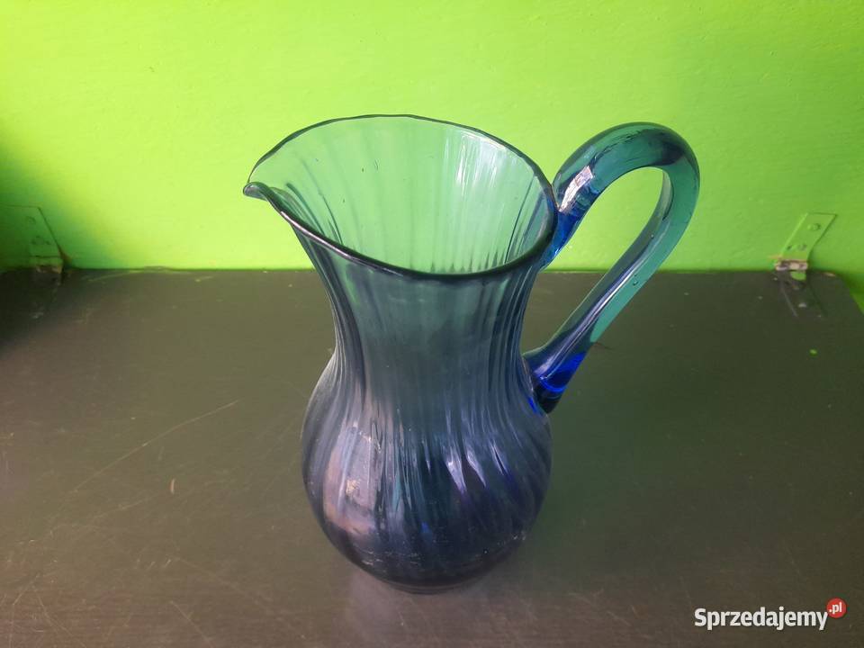 Dzbanek szkło prl Oleśnica