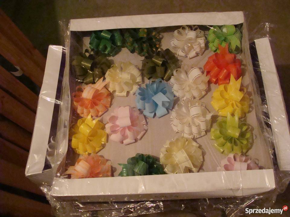 Rozetki kokardki do prezentów 2 zestawy Katowice