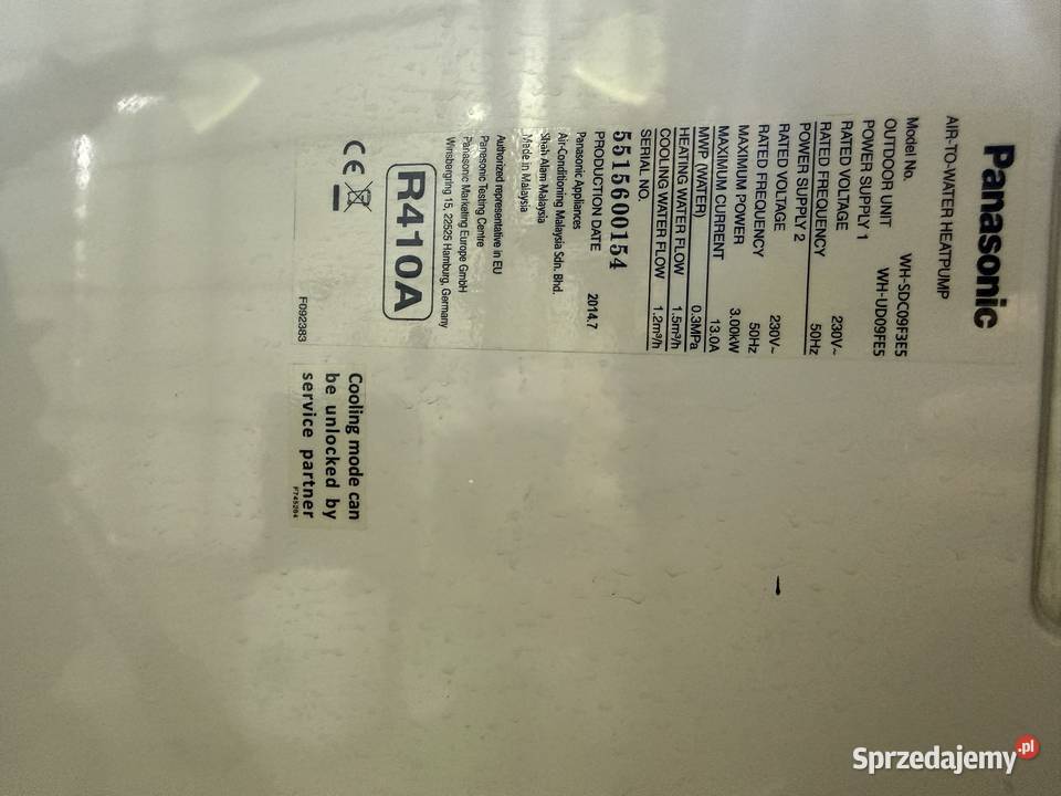 Pompa ciepła Panasonic SPLIT 9kW wielkopolskie Turek