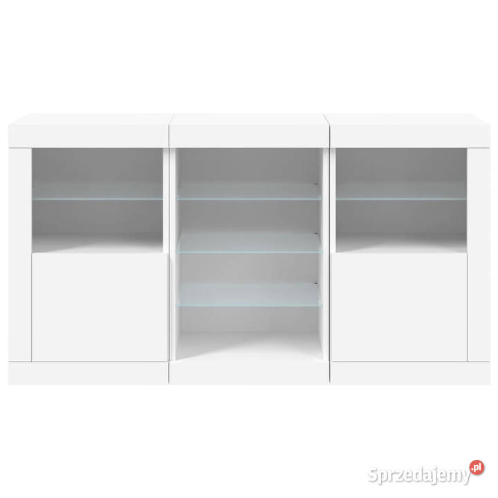 Szafka z oświetleniem LED biała 123x37x67 Pozostałe