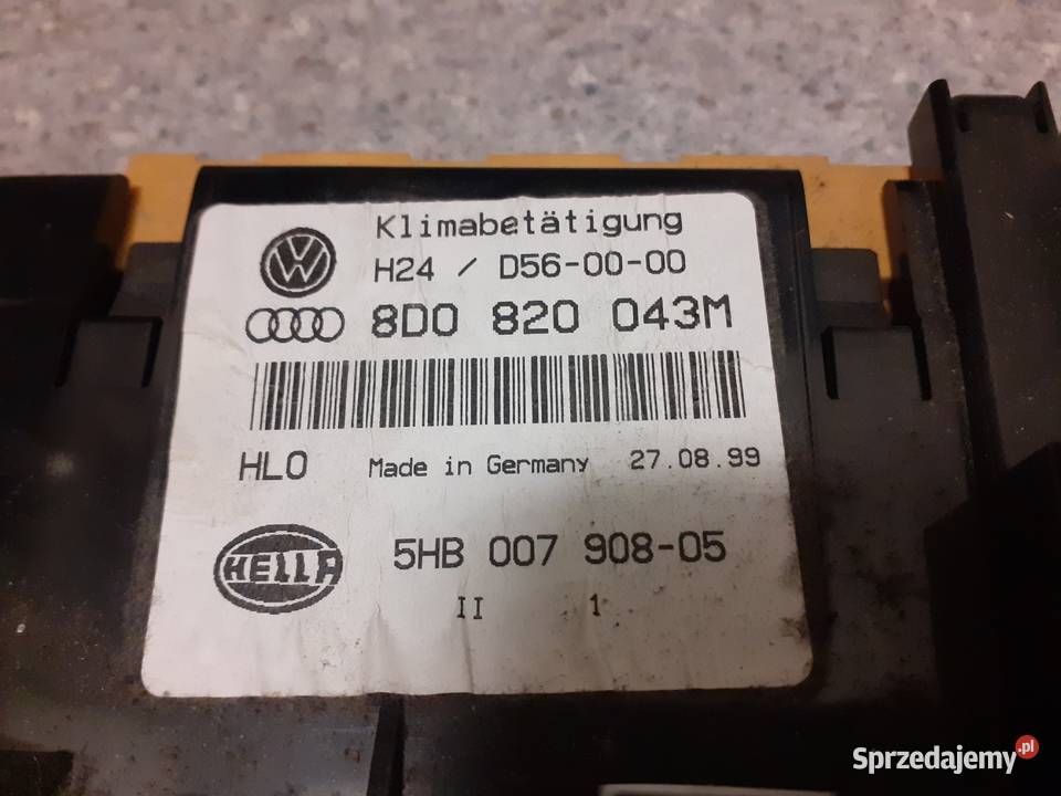 Audi A4 Panel Klimatyzacji Panele sterowania, przełączniki Warszawa