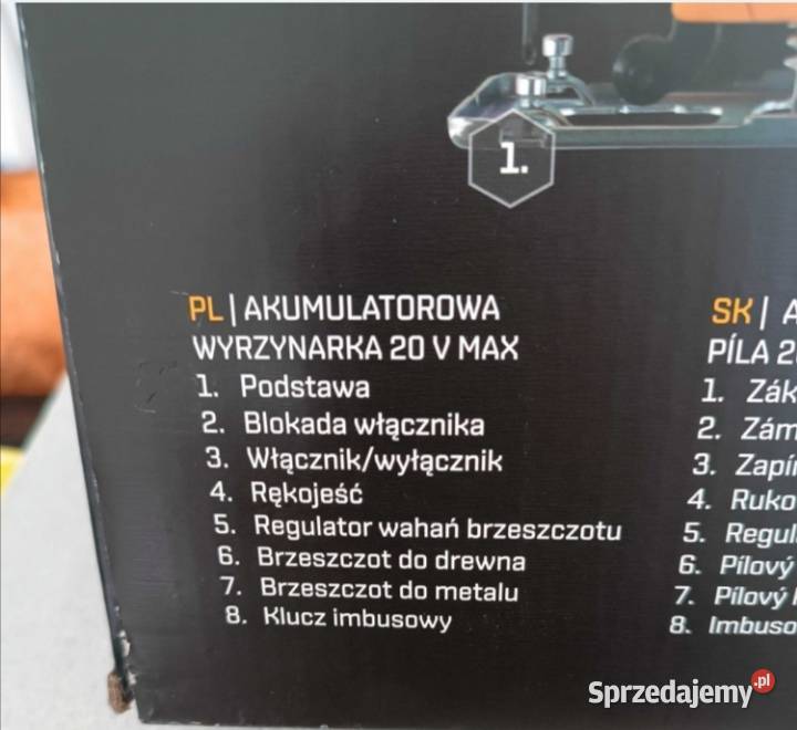 Wyrzynarka akumulatorowa 20V Nowa NITEO Wieliczka
