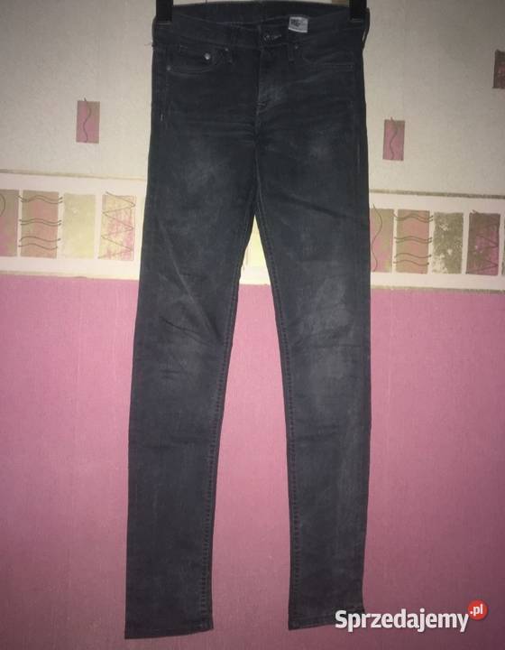 Nowe HM szare Spodnie Dżinsy Rurki Skinny Jeans Leszno