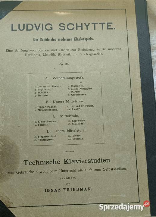 Carl czernys śpiewnik nuty 1916 antyk